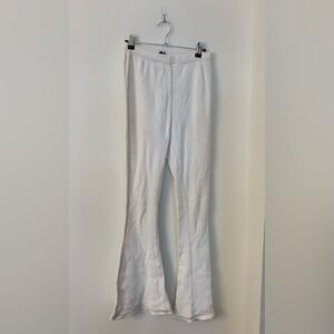 Urban Outfitters White Ribbed Casual Pants